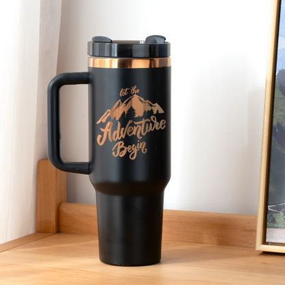 40oz Tumbler (Black/Gold)
