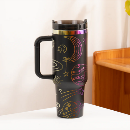 40oz Tumbler (Black/Iridescent)
