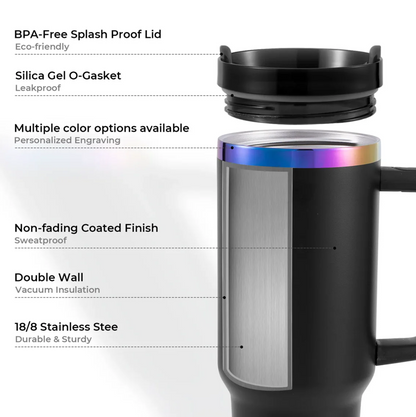 40oz Tumbler (Cream White/Iridescent)