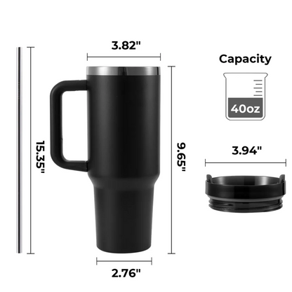 40oz Tumbler (Cream White/Iridescent)